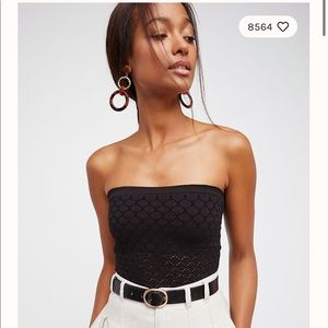 Free People Honey Textured Tube Top